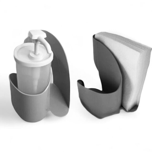 Vintage Tupperware “Open House” Tabletop Condiment Salt&Pepper Napkin Holder - Picture 11 of 11